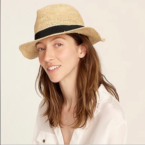 EUC J. Crew Packable Straw Hat